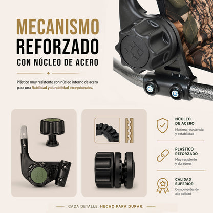 CUZO F5R - Sillón plegable para camping, pesca, jardín y exterior, color Arce