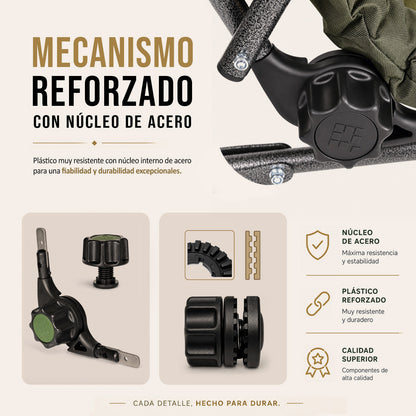 CUZO FK6 - Sillón Premium Grande para camping, pesca, jardín y exterior, color Verde