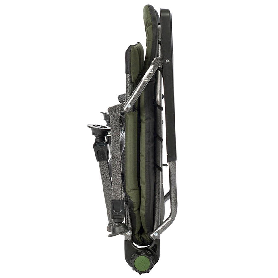 Sillón plegable reclinable con ajustes CUZO FK2, Verde