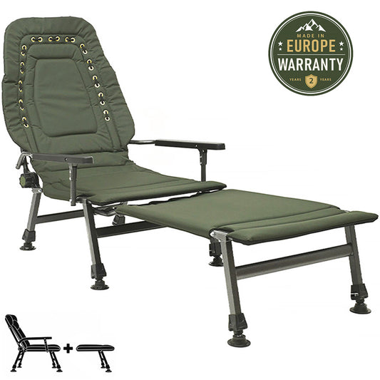 Set CUZO FK2 Sillón grande plegable con Extensión de sillón a cama