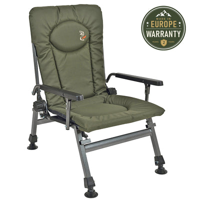 CUZO F5R – Cadeira dobrável para camping, pesca, jardim e exterior, cor verde