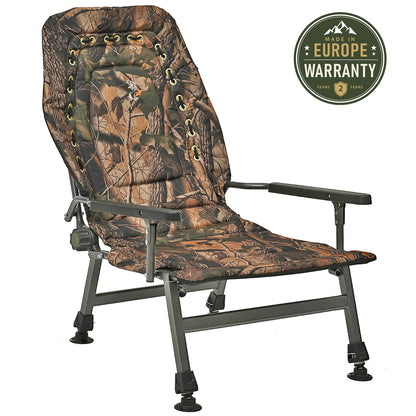 Grand fauteuil pliant inclinable pour camping, pêche, jardin et extérieur CUZO FK2