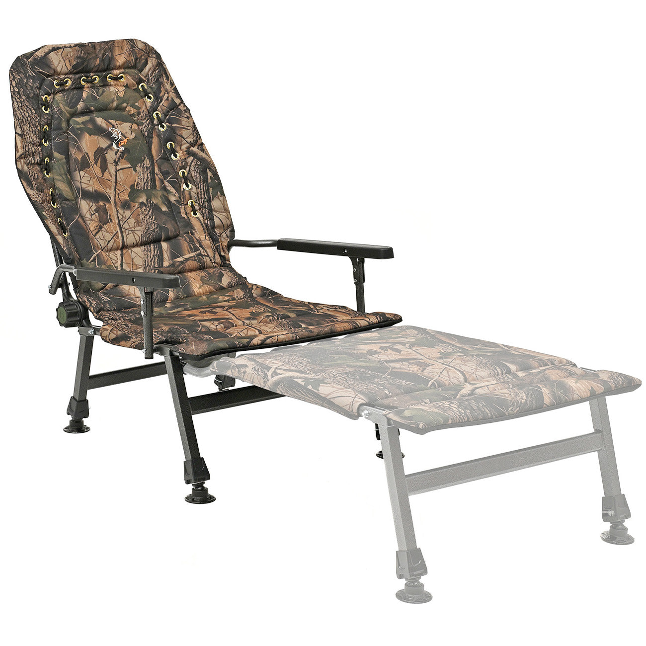 Grand fauteuil pliant inclinable pour camping, pêche, jardin et extérieur CUZO FK2