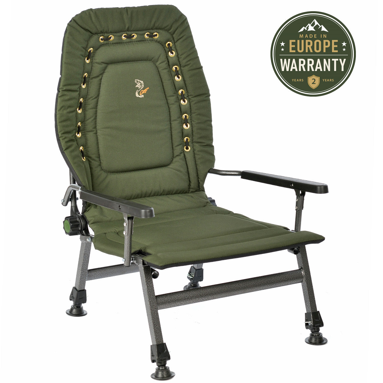 Grand fauteuil pliant inclinable pour camping, pêche, jardin et extérieur CUZO FK2