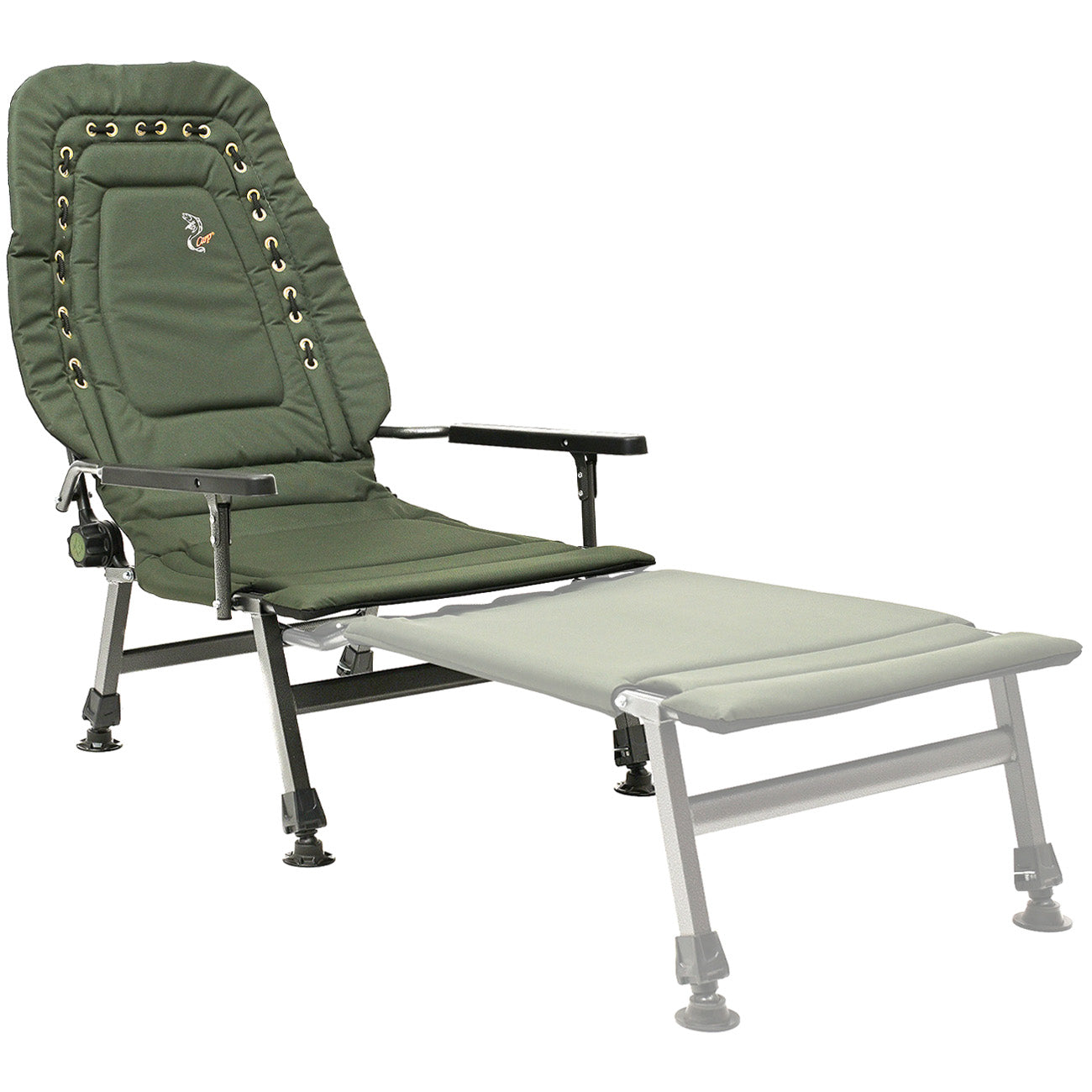 Grand fauteuil pliant inclinable pour camping, pêche, jardin et extérieur CUZO FK2