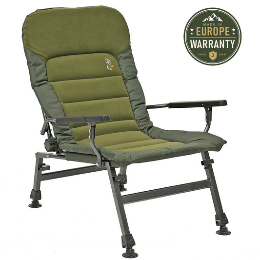 Grand fauteuil pliant inclinable pour camping, pêche, jardin et extérieur CUZO FK6 Premium