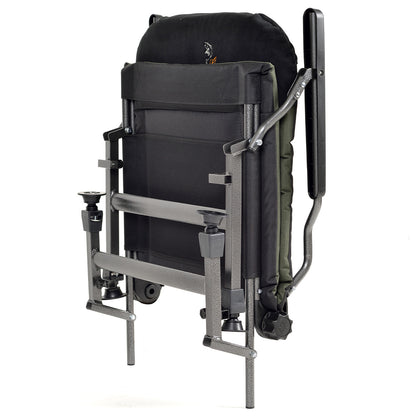 Grand fauteuil pliant inclinable pour camping, pêche, jardin et extérieur CUZO FK5 Charge Extra