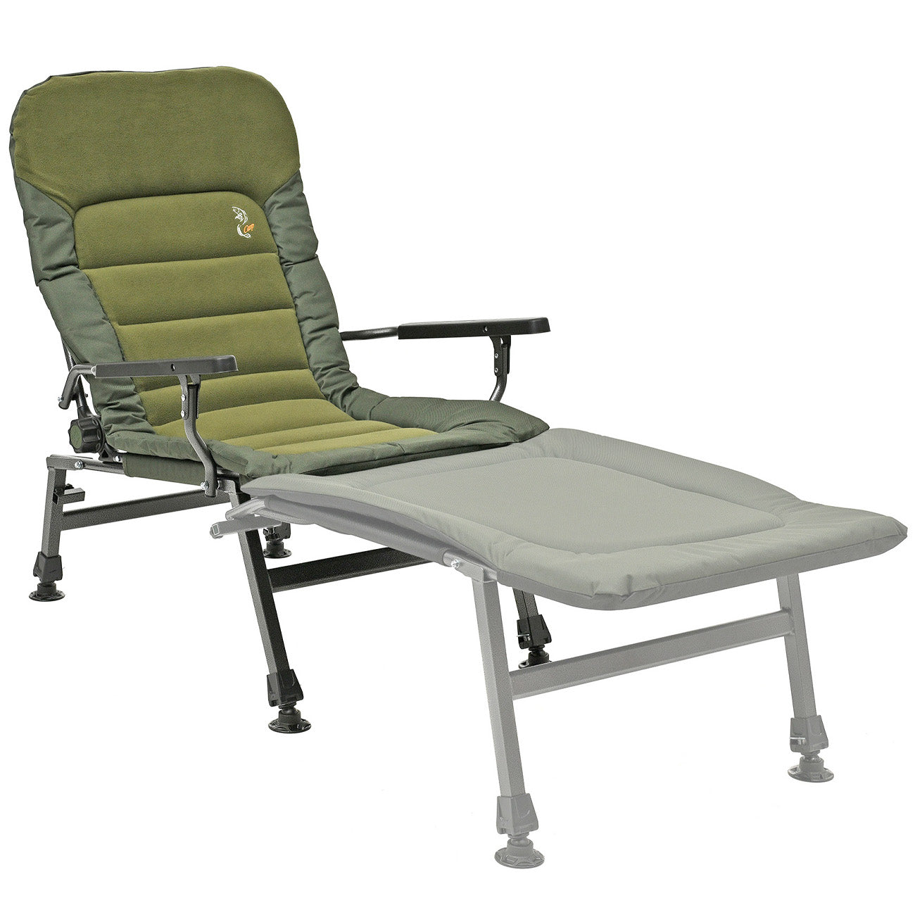 Grand fauteuil pliant inclinable pour camping, pêche, jardin et extérieur CUZO FK6 Premium