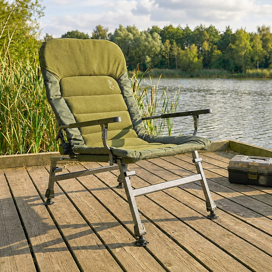 Grand fauteuil pliant inclinable pour camping, pêche, jardin et extérieur CUZO FK6 Premium