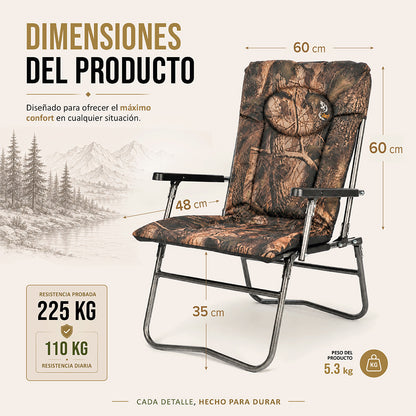 Set de 2 sillones plegables ligeros CUZO F7R
