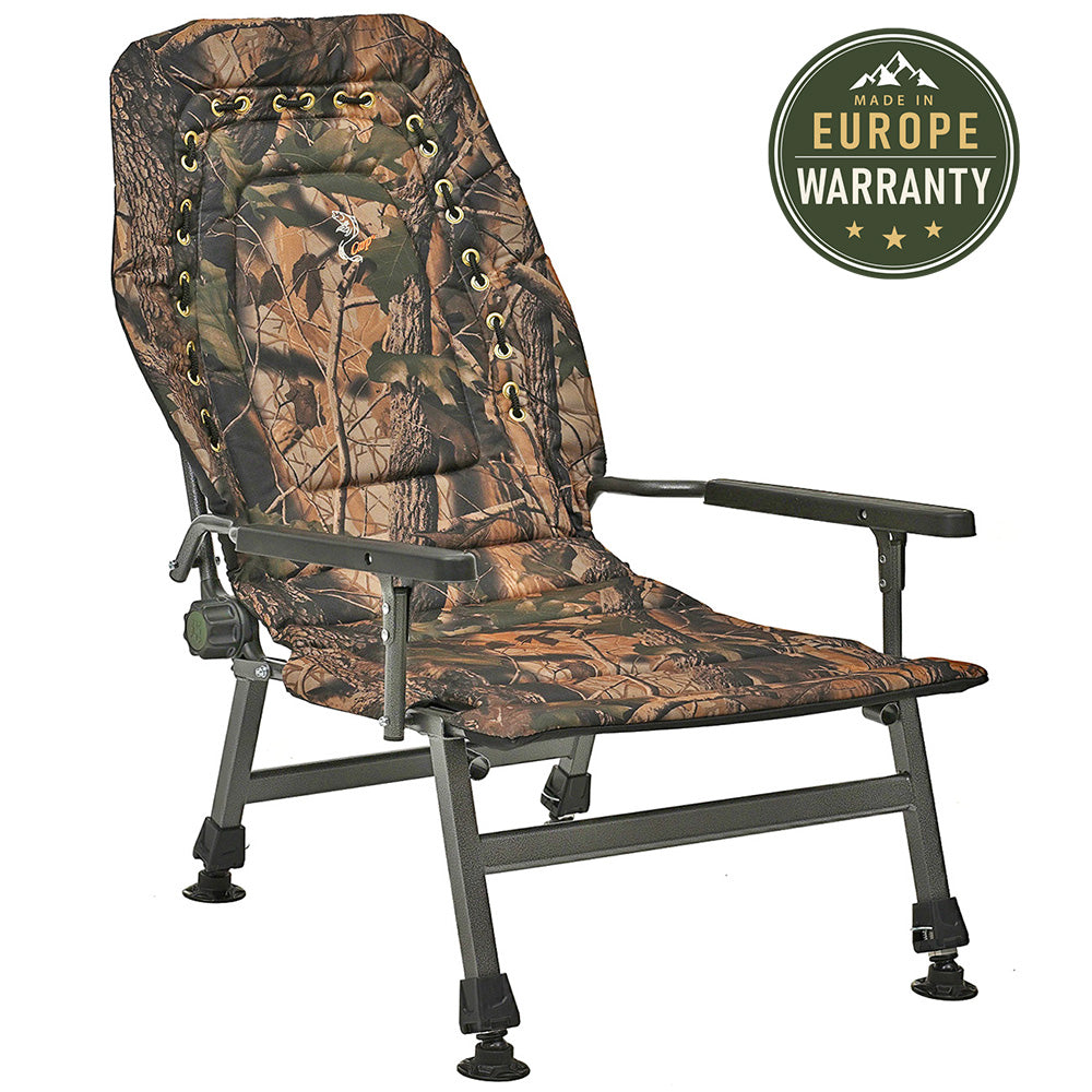 CUZO FK2 – Sillón plegable grande para Carpfishing, Camping y Exterior