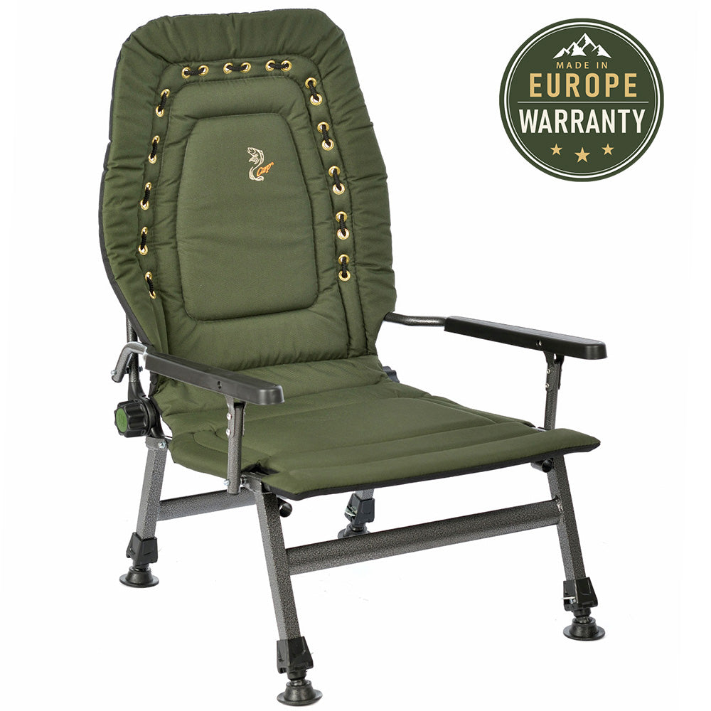CUZO FK2 – Sillón plegable grande para Carpfishing, Camping y Exterior