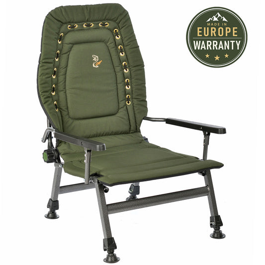 CUZO FK2 – Sillón plegable grande para Carpfishing, Camping y Exterior