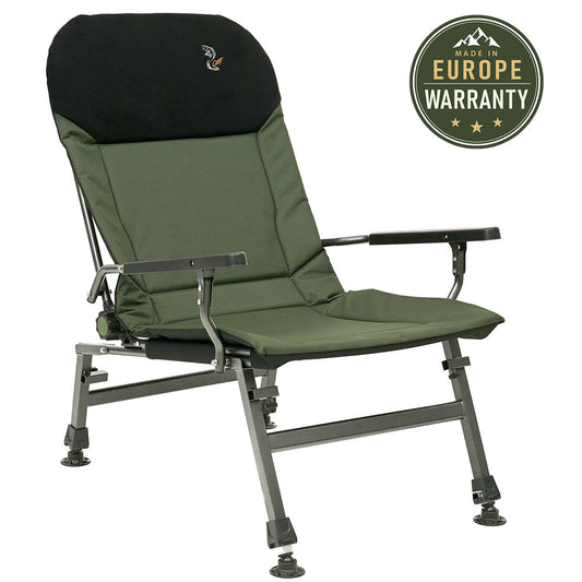 CUZO FK5 – Sillón plegable grande para Carpfishing, Camping y Exterior