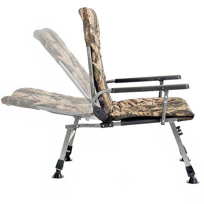 Sillón plegable reclinable con ajustes CUZO F5R, Maple