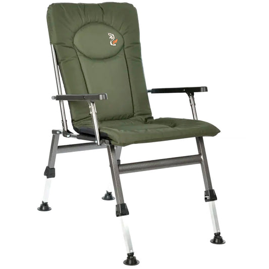 Sillón plegable con altura ajustable CUZO F8R, Verde
