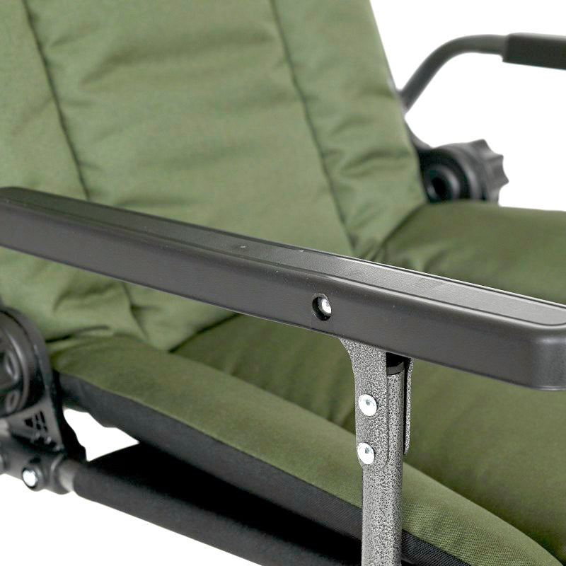 Sillón plegable reclinable con ajustes CUZO Mixo, Verde