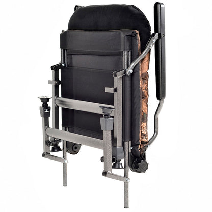 Sillón grande plegable reclinable con ajustes CUZO FK5 Extra Carga, Maple