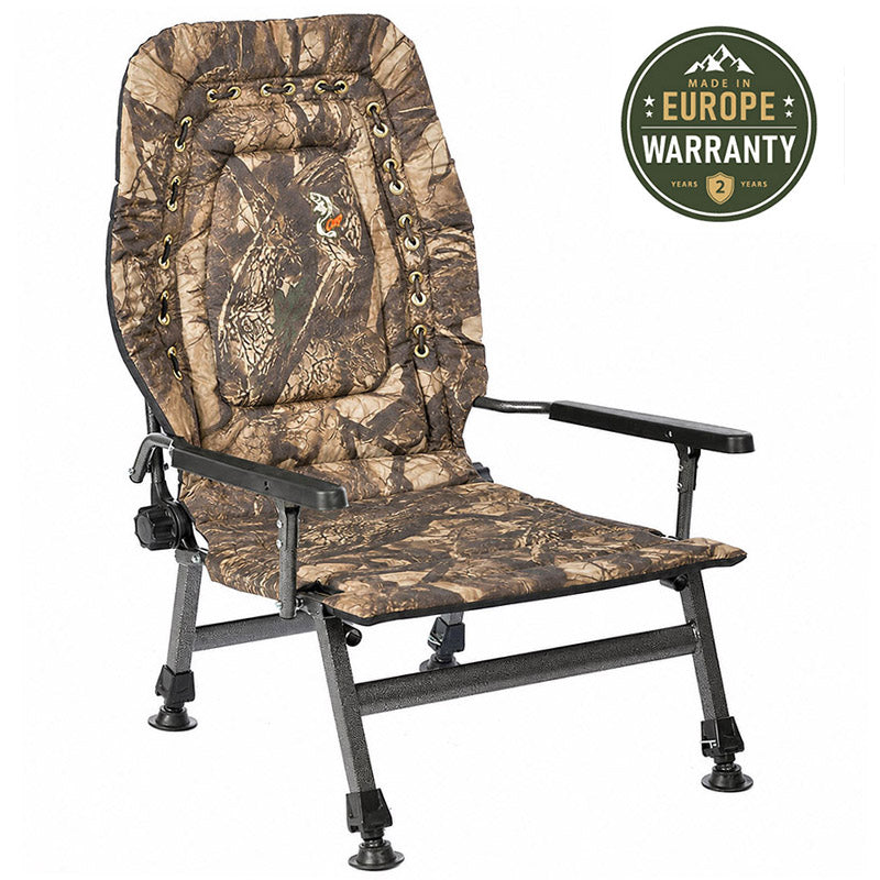 Sillón plegable reclinable con ajustes CUZO FK2, Maple