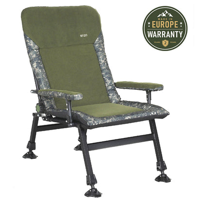 Sillón grande plegable reclinable con ajustes CUZO Enzo