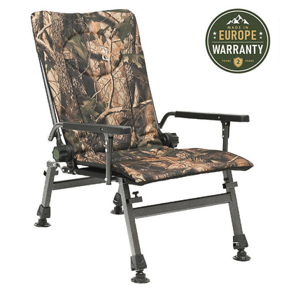 Sillón plegable reclinable con ajustes CUZO F5R, Maple
