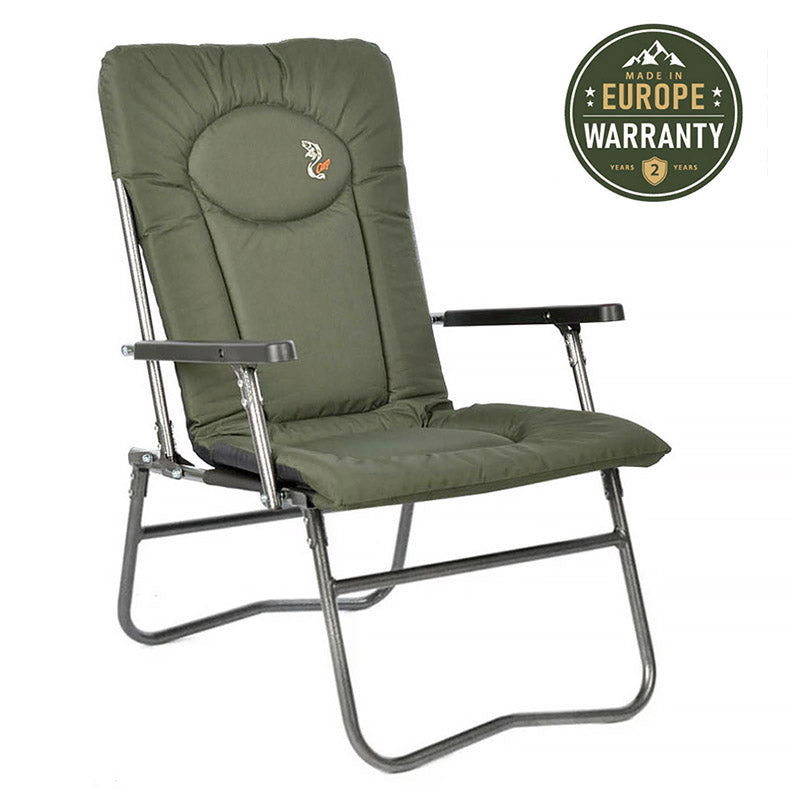 Sillón plegable ligero y compacto CUZO F7R, Verde