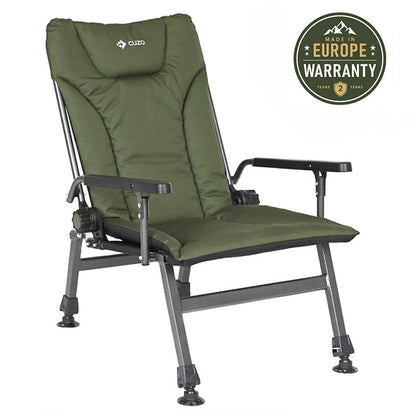 Sillón plegable reclinable con ajustes CUZO Mixo, Verde