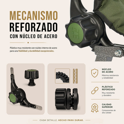 CUZO FK2 - Sillón Grande plegable para camping, pesca, jardín y exterior, color Verde