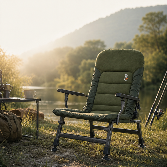 Grand fauteuil pliant inclinable pour camping, pêche, jardin et extérieur CUZO FK6 Premium